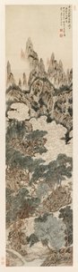 Morgensol over Heavenly Citadel Peak, 1614. av Ding Yunpeng