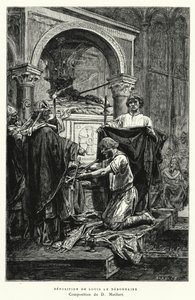 Deponering av Louis Le Debonnaire (gravering) av Diogene Ulysse Napoleon Maillart
