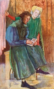 En mann og kvinne fra Henry IVs tid 1399-1413 av Dion Clayton Calthrop