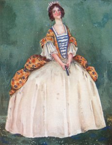 En kvinne fra dronning Annes tid 1702-1714 av Dion Clayton Calthrop