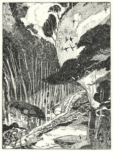 The Dim Forest (gravering) av Dion Clayton Calthrop
