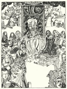Prinsessen og frierne (gravering) av Dion Clayton Calthrop