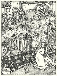 De syv prinsessene (gravering) av Dion Clayton Calthrop