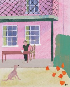 Kaffepause (kollasje) av Dione Verulam