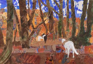 Ridehvile, 2020 (kollasje) av Dione Verulam