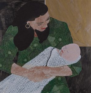 Siegmund amp; Sieglinde, Wagners ringsyklus, 2024 (collage) av Dione Verulam