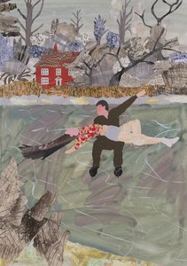 Vill skøyting, 2023 (kollasje) av Dione Verulam