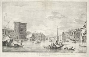 Canal Grande i Venezia av Dionigi Valesio