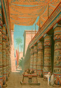 Interiør i et palass til en egyptisk hersker