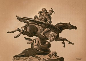 Statue av Roger og Angelica av Dionisio Baixeras Verdaguer
