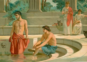 Telemachus og Pisistratus i Menelaos-palasset