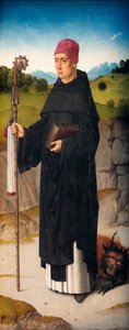 Sognekirke (Parochiekerk Sint-Pieter). Maleri. Dirk Bouts. St Erasmuss martyrium. Ca 1460-1464. Detalj. Høyre panel. av Dirck Bouts