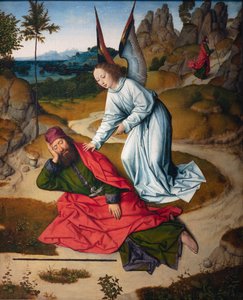 Sognekirke (Parochiekerk Sint-Pieter). Maleri. Siste måltid. Dirk Bouts. 1464-1468. Detalj. Høyre panel. av Dirck Bouts