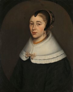 Portrett av en kvinne, antatt å være Catharina Kettingh (1626/27-73), kone til Bartholomeus Vermuyden av Dirck Craey