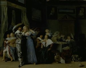 Glad selskap av Dirck Hals