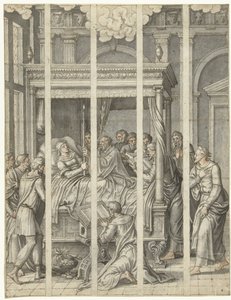 Jomfru Marias død av Dirck Pietersz. Crabeth