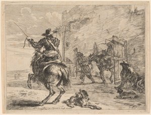 A Pissing Horse Bound to a Post   1255528   no       norwegian Successfully Translated  Original: A Moorland Track, The Devils Bridge (colour litho) Translat: A Moorland Track, The Devil
