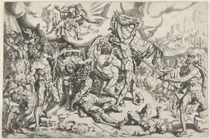 Omvendelse av Paulus av Dirck Volckertsz. Coornhert (attributed to)