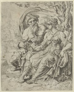 Juda gir Tamar pantet Historien om Juda og Tamar (serietittel) av Dirck Volckertsz. Coornhert (attributed to)