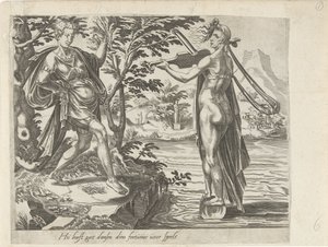 The Inconstancy of Fortune; Det er lett å danse når Fortune spiller for deg av Dirck Volckertsz. Coornhert (attributed to)
