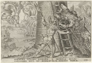 Storming av Roma, 1527 Overwinningen van Karel V (serietittel) Karl den store V. imp. opt. maks. seier, den viktigste av mange (serietittel) av Dirck Volckertsz. Coornhert