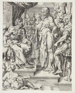 Kristus før Herodes av Dirck Volckertsz. Coornhert