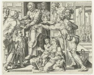 The Virtuous Woman Praises the Virtuous Housewife (serietittel) av Dirck Volckertsz. Coornhert
