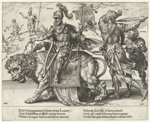Davids triumf Triumph of Patience (serietittel) Patientiae Trivmphvs (serietittel) av Dirck Volckertsz. Coornhert