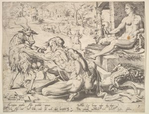 Asher, fra serien The Twelve Patriarchs, 1550. av Dirck Volkertsen Coornhert