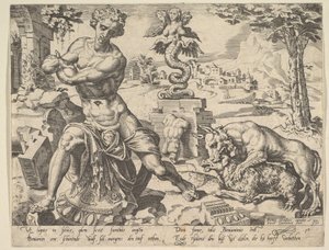 Benjamin, fra serien The Twelve Patriarchs, 1550. av Dirck Volkertsen Coornhert