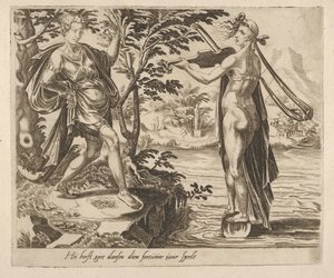 The One to Who Fortune Is Playing Will Dance Merrily fra Six Sayings about Fortune, ca. 1560.