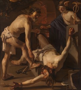 Prometheus lenket av Vulcan. 1623