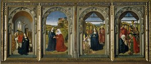 Fire scener fra Jomfruens liv, ca 1442-1445 av Dirk Bouts