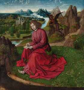 Evangelisten Johannes på Patmos, ca 1465