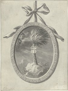 Emblem til Rotterdams treningsselskap De Palmboom, 1785.