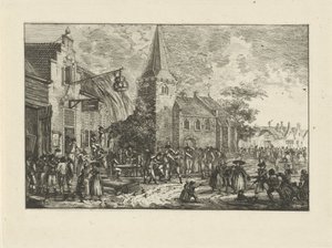 Figurer på et vertshus av Dirk Langendijk