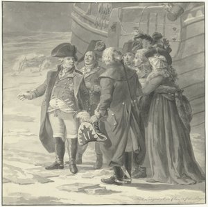 Vilhelm Vs avreise til England, 18. januar 1795