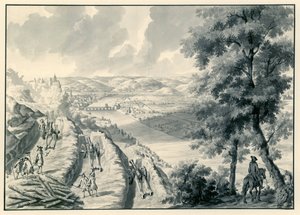 Utsikt over Namur og elven Maas, sett fra sør-vest av Dirk Maas (possibly)