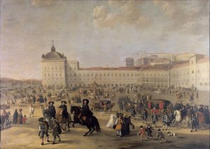 Slottsplassen Terreiro do Paço i Lisboa, 1650