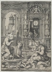 St. Luke maler jomfruen, 1526.