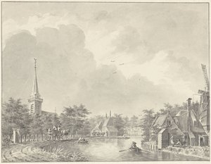 Landsbyen Harmelen ved Leidse Vaart utenfor Utrecht av Dirk Verrijk