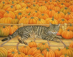The Pumpkin-Cat, 1995 (akryl på panel)