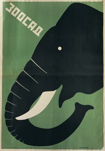 Plakat for Leningrad Zoo, 1928