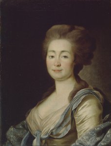 Portrett av Anna Dorothea Louise Schmidt, født baronesse Klossen, ca. 1785