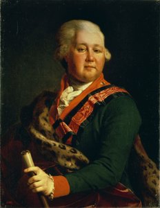 Portrett av grev Valentin Platonovich Ivanovich Musin-Pushkin 1735-1804, slutten av 1780-tallet