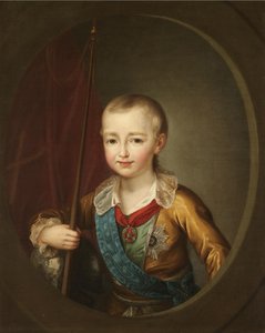 Portrett av storhertug Alexander Pavlovich Alexander I som barn