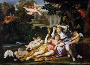 Rinaldo presenterer Armida med et speil