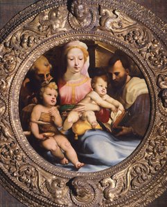 Holy Family, av Domenico Beccafumi (1486-1551) av Domenico Beccafumi