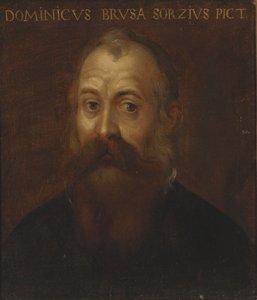 Portrett av kunstneren av Domenico Brusasorci