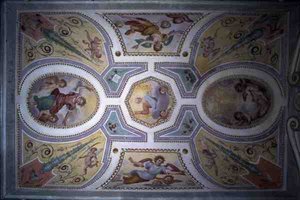 Faderen, Sønnen og Den hellige ånd med hellige og engler (fresco)